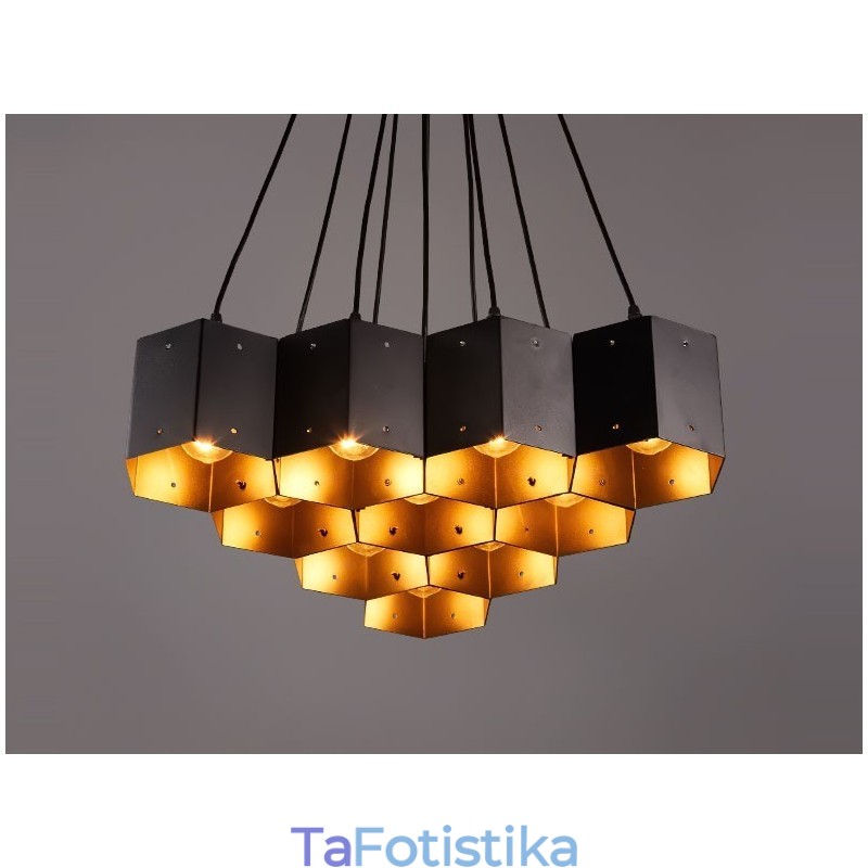 Loft Industrial Style Κρεμαστό Φωτιστικό Πολυέλαιος