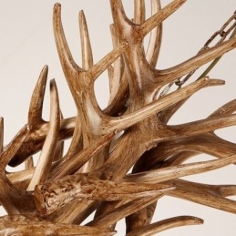 Πολυέλαιος αντίκες 9 Light Two Tiers Rustic Artistic Retro Antler Antique