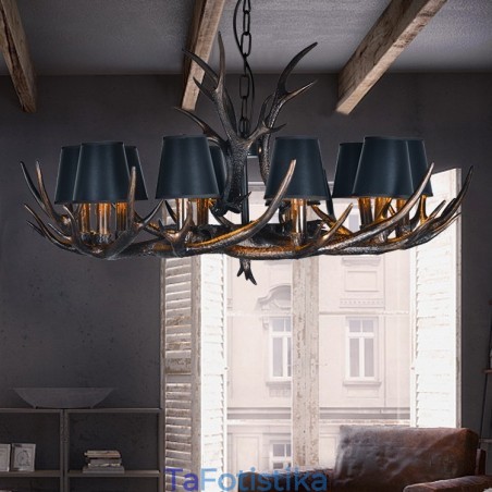 Retro Antler Antique Πολυέλαιος με Αποχρώσεις Retro Antler Antique Πολυέλαιος με Αποχρώσεις