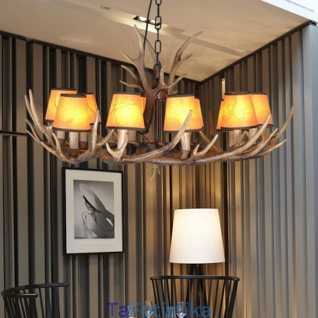 Retro Antler Antique Πολυέλαιος με Αποχρώσεις Retro Antler Antique Πολυέλαιος με Αποχρώσεις
