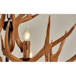 6 Light Rustic Artistic Retro Antler Antique Πολυέλαιος