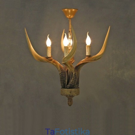 4 Light Rustic Artistic Retro Antler Antique Πολυέλαιος 4 Light Rustic Artistic Retro Antler Antique Πολυέλαιος