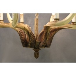 6 Light Rustic Artistic Retro Antler Antique Πολυέλαιος