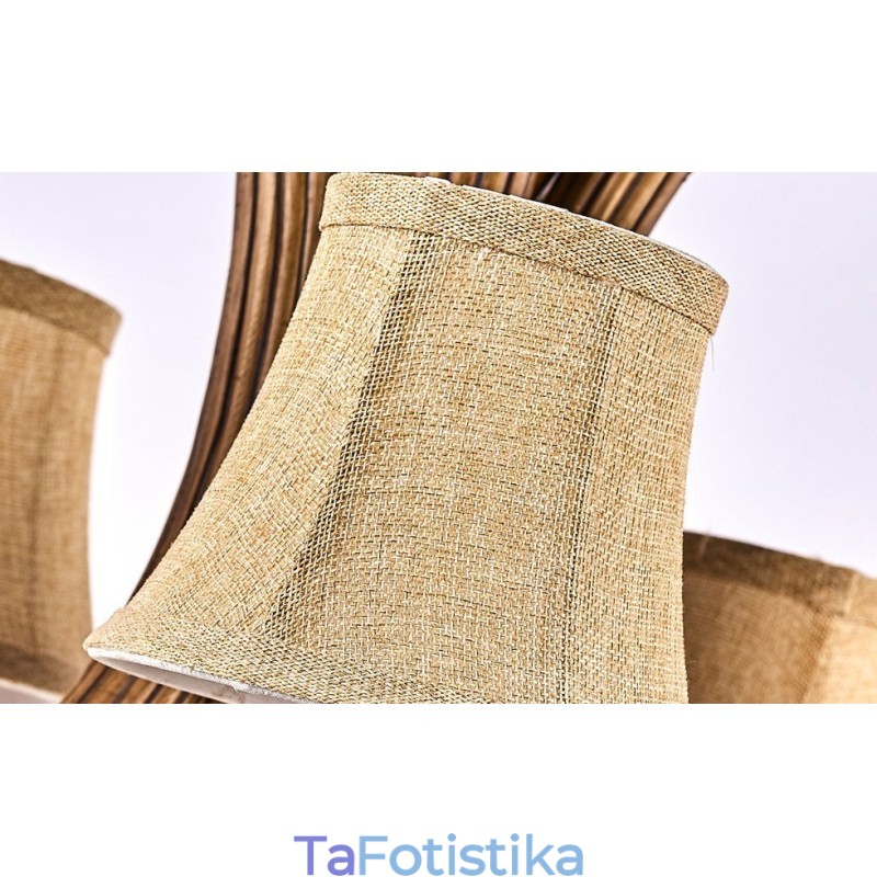 5 Light Rustic Artistic Retro Antler Antique Πολυέλαιος με Αποχρώσεις