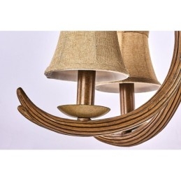 5 Light Rustic Artistic Retro Antler Antique Πολυέλαιος με Αποχρώσεις