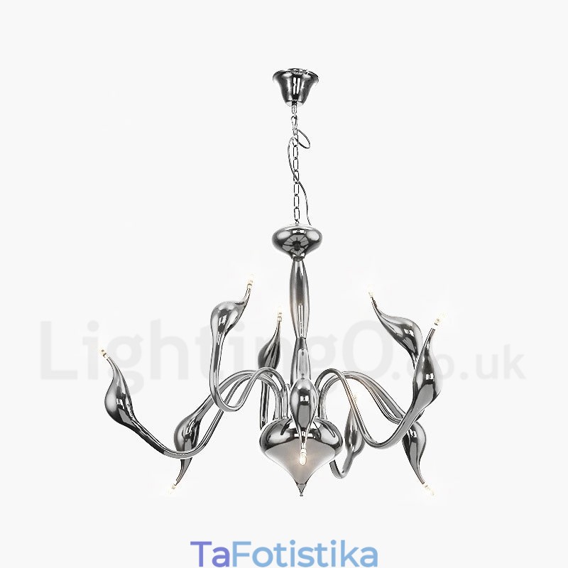 9 Light Modern Contemporary Ηλεκτροεπιμεταλλωμένος Μεταλλικός Πολυέλαιος