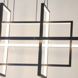 Φωτιστικό Κρεμαστό με ρυθμιζόμενο μοντέρνο σχέδιο Τέσσερα ορθογώνια