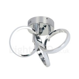 Triac Switch Dimmable Chrome Μοντέρνο Σύγχρονο Σκανδιναβικό Στιλ Flush Mount στρογγυλό φως οροφής
