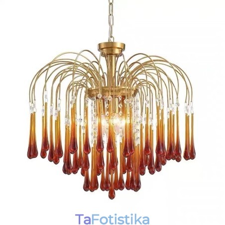Φωτιστικό Water Drop Glass Chandelier Φωτιστικό Water Drop Glass Chandelier
