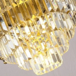Πολυέλαιος Big Luxury Copper Crystal για 12+8+4 Light Holder