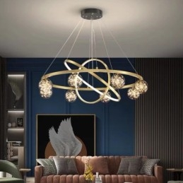 Nordic Modern Gold Circle Κρεμαστό Φωτιστικό