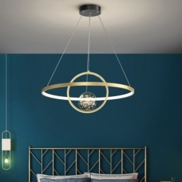 Nordic Modern Gold Circle Κρεμαστό Φωτιστικό