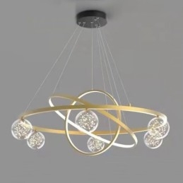 Nordic Modern Gold Circle Κρεμαστό Φωτιστικό