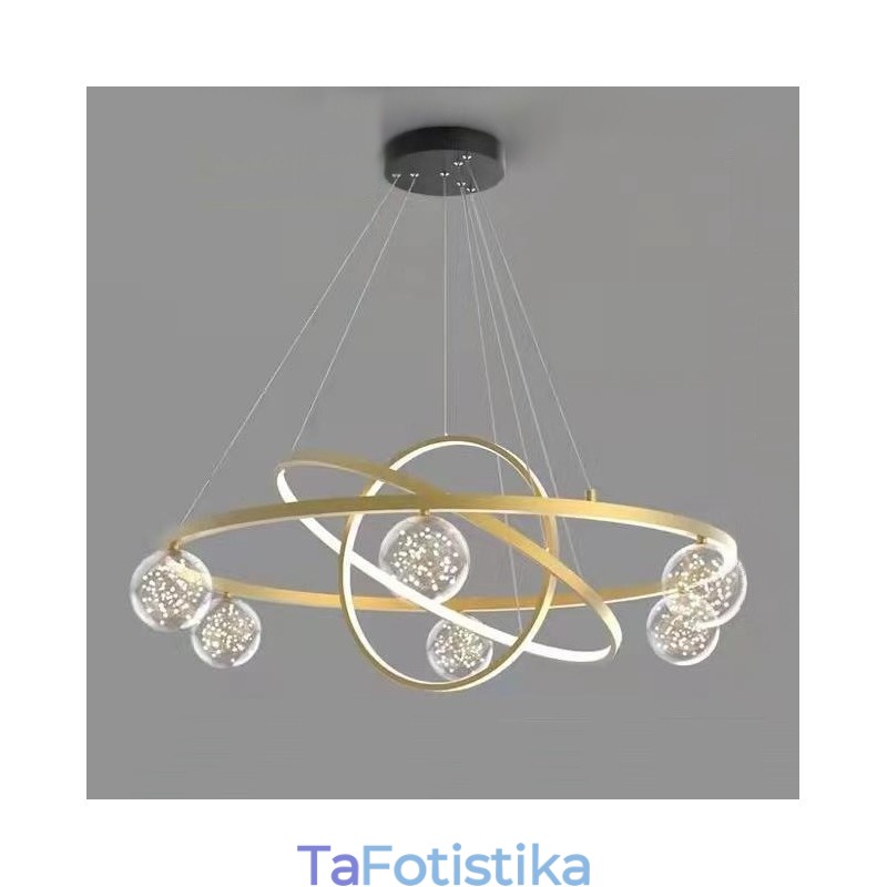 Nordic Modern Gold Circle Κρεμαστό Φωτιστικό