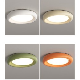 Dimmable Round Full Spectrum Eye Protection Multi Colors Modern Flush Mount Light Οροφής Φωτιστικά εσωτερικού χώρου