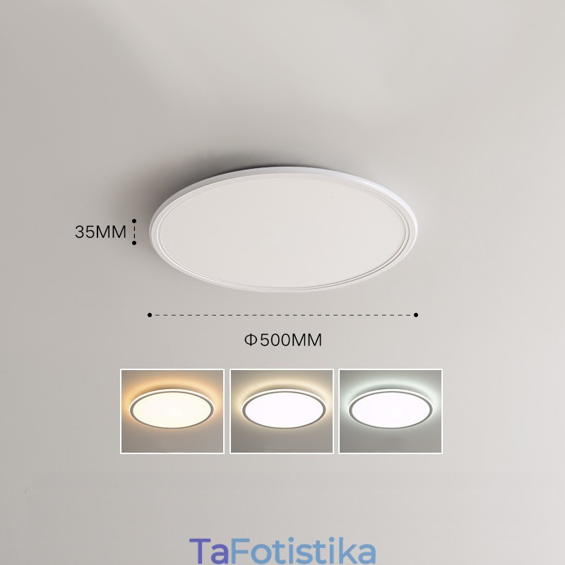 Nordic πάχους 3,5 cm Στρογγυλή προστασία ματιών πλήρους φάσματος Εσωτερικό ρυθμιζόμενο φωτιστικό οροφής