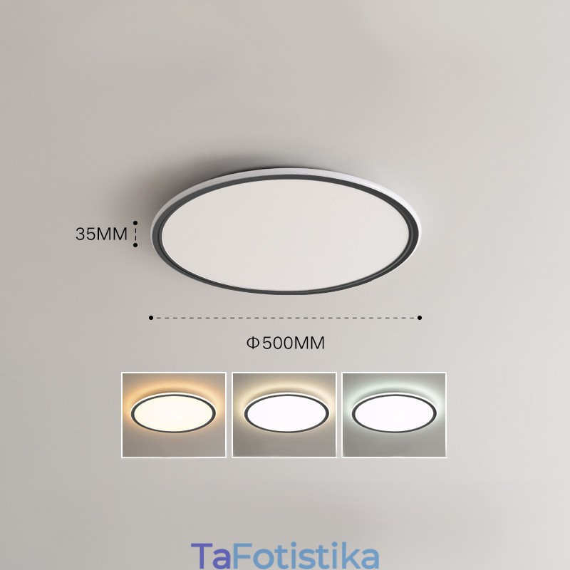 Nordic πάχους 3,5 cm Στρογγυλή προστασία ματιών πλήρους φάσματος Εσωτερικό ρυθμιζόμενο φωτιστικό οροφής