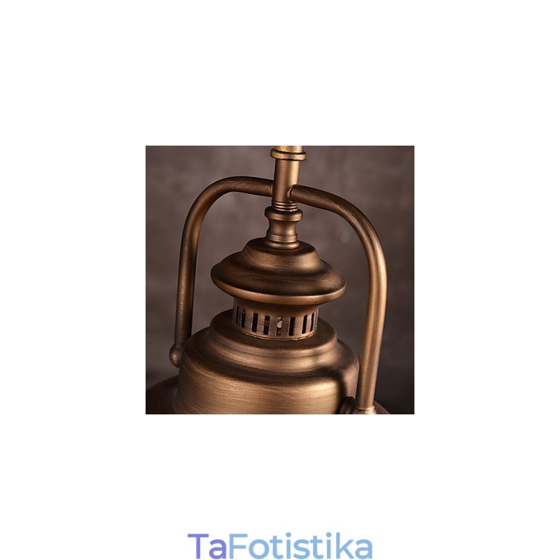 Ρετρό κρεμαστό φωτιστικό με μεταλλική σκιά ομπρέλας σε στυλ Old Factory