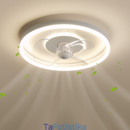 Μοντέρνο στρογγυλό, εξαιρετικά λεπτό, αθόρυβο, αόρατο πλήρες φάσμα προστασίας ματιών με ρυθμιζόμενο φως ανεμιστήρα Μοντέρνο στρογγυλό, εξαιρετικά λεπτό, αθόρυβο, αόρατο πλήρες φάσμα προστασίας ματιών με ρυθμιζόμενο φως ανεμιστήρα