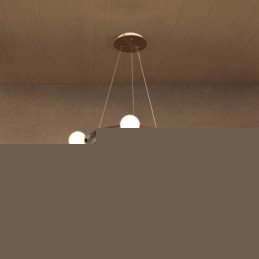 Nordic Ring Simple Κρεμαστός πολυέλαιος από μαύρο ξύλο καρυδιάς με αποχρώσεις φασολιού