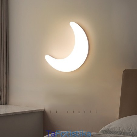 Απλίκες τοίχου παιδικού δωματίου 20W Nordic Indoor Moon Shape Φωτιστικά οροφής Απλίκες τοίχου παιδικού δωματίου 20W Nordic Indoor Moon Shape Φωτιστικά οροφής