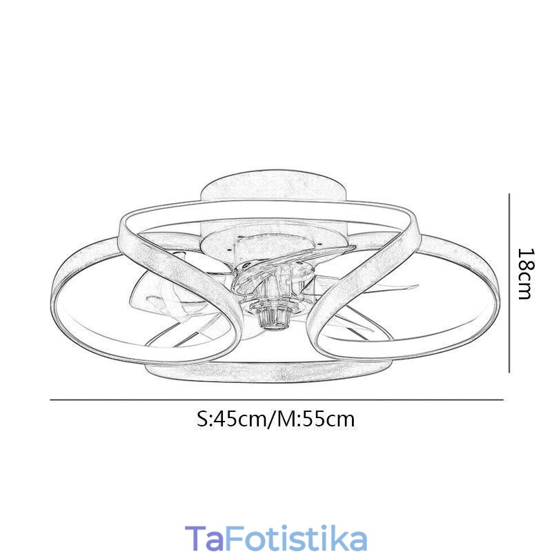 Μοναδικός ανεμιστήρας οροφής και ελαφρύς μοντέρνος ανεμιστήρας οροφής με φώτα