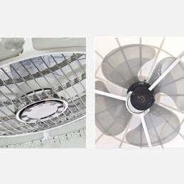 Κρυστάλλινος Ανεμιστήρας Οροφής Ανοιχτό χρυσό Στρογγυλό Φωτιστικό Οροφής