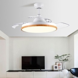 Μοντέρνο φωτιστικό ανεμιστήρα οροφής Inverter με τηλεχειρισμό Φωτιστικό Οροφής Τρίχρωμο Dimming