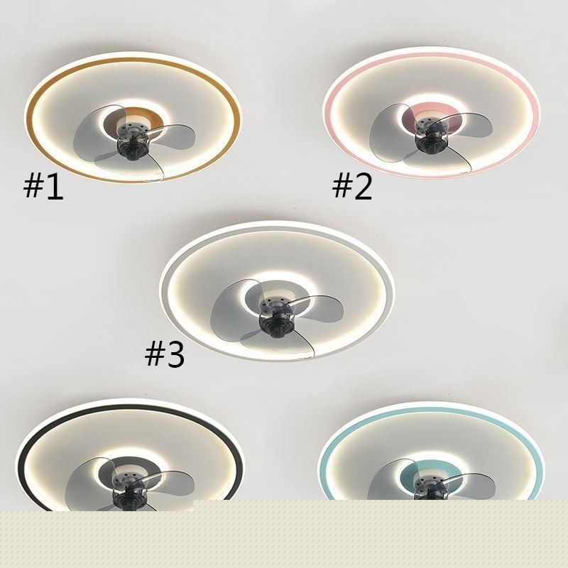 Φωτιστικό ανεμιστήρα οροφής Macaron Remote Control Decor Ventilateur
