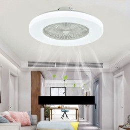 Φωτιστικό οροφής ανεμιστήρα Trichromatic Dimming Τηλεχειριστήριο 3 ταχυτήτων