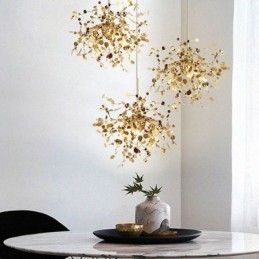 Sequin Chandelier Κρεμαστό Φωτιστικό από ανοξείδωτο ατσάλι Τραπεζαρία