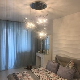 Sequin Chandelier Κρεμαστό Φωτιστικό από ανοξείδωτο ατσάλι Τραπεζαρία