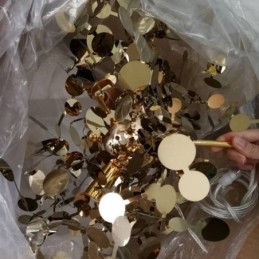 Sequin Chandelier Κρεμαστό Φωτιστικό από ανοξείδωτο ατσάλι Τραπεζαρία