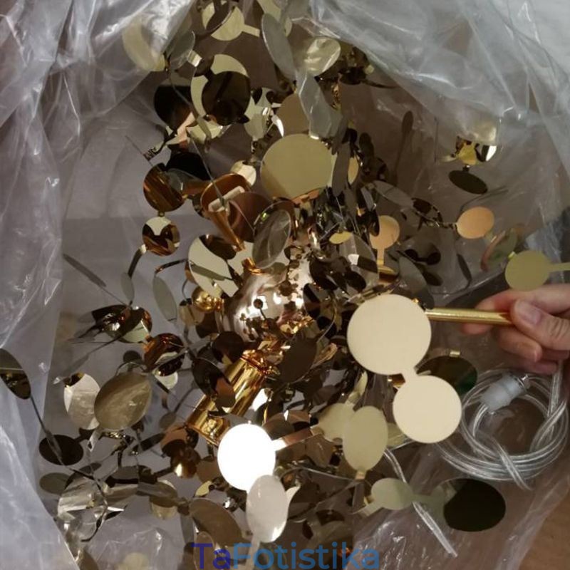 Sequin Chandelier Κρεμαστό Φωτιστικό από ανοξείδωτο ατσάλι Τραπεζαρία