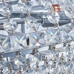 Ρετρό Κρυστάλλινος Πολυέλαιος Αμερικανικός Κρυστάλλινος Πολυτελής Φωτιστικό Οροφής με 18 Φώτα