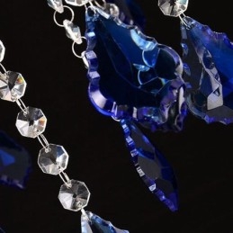 European Crystal Chandelier Πολυτελές μενταγιόν Ανοιχτό μπλε μενταγιόν