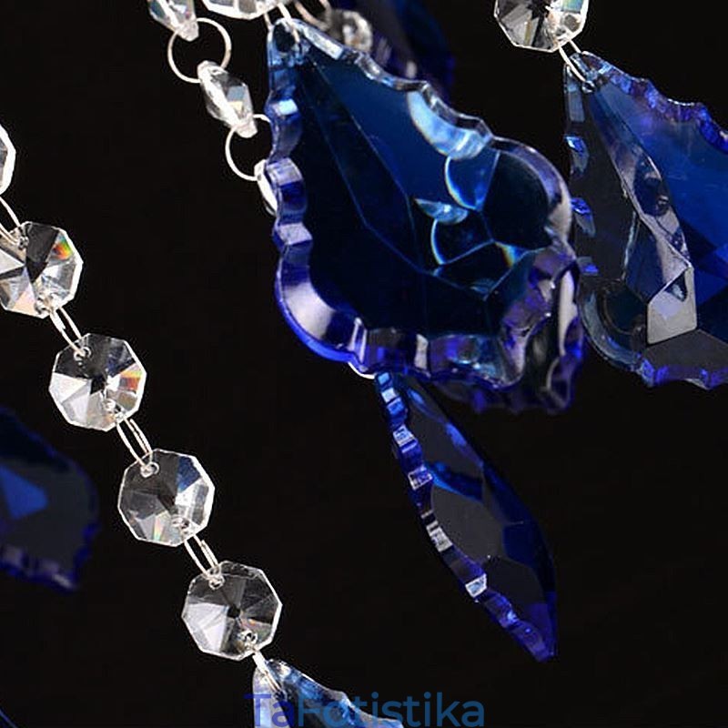 European Crystal Chandelier Πολυτελές μενταγιόν Ανοιχτό μπλε μενταγιόν