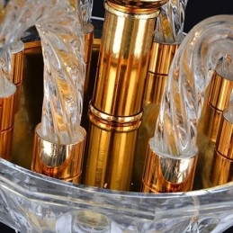 European Crystal Chandelier Πολυτελές μενταγιόν Ανοιχτό μπλε μενταγιόν