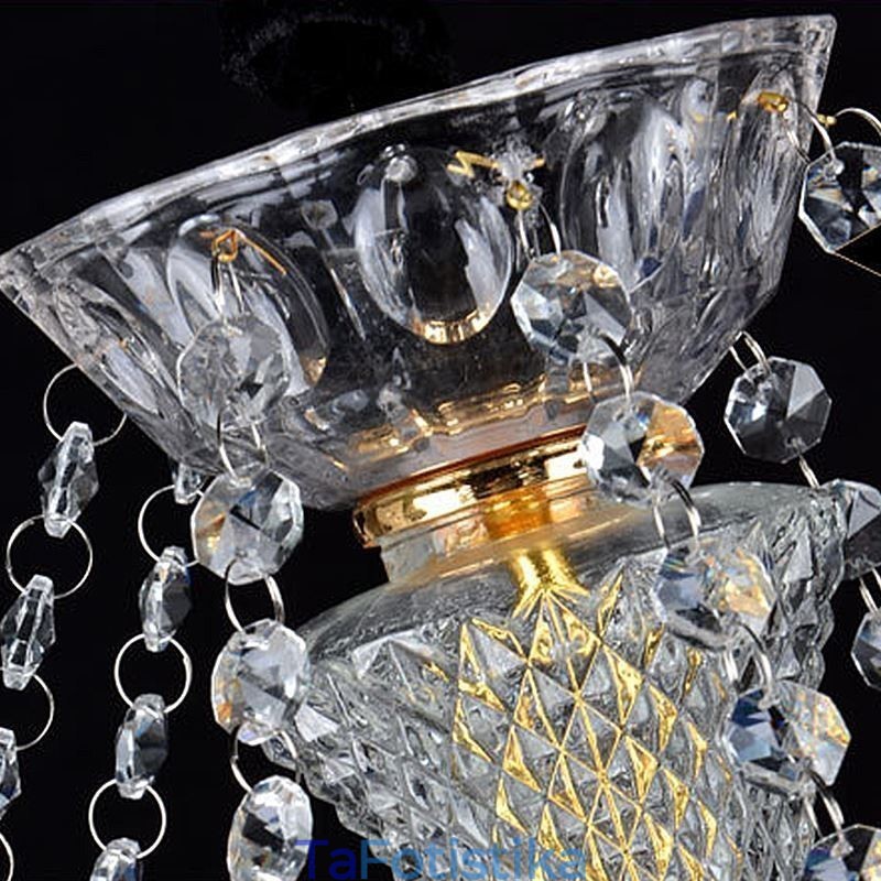European Crystal Chandelier Πολυτελές μενταγιόν Ανοιχτό μπλε μενταγιόν