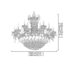 Μεγάλος Κρυστάλλινος Πολυέλαιος Ευρωπαϊκός Χρυσός Φωτιστικό Οροφής
