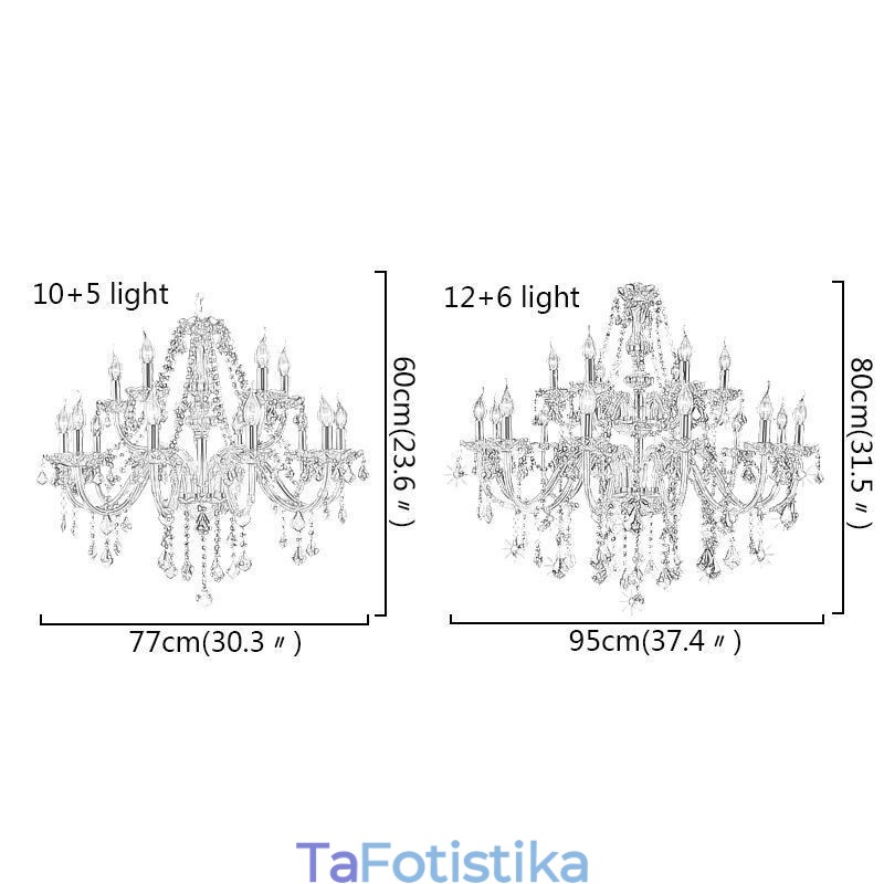 Ευρωπαϊκό Κρυστάλλινος Πολυέλαιος Κομψό Μεγάλο Κρεμαστό Φωτιστικό Κεχριμπάρι