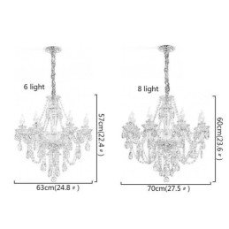 Crystal Chandelier Cognac Φωτιστικό Οροφής Luxury European