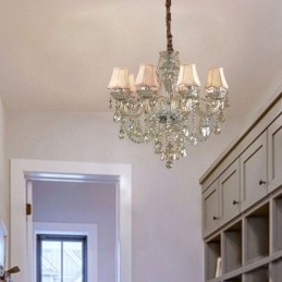Crystal Chandelier Cognac Φωτιστικό Οροφής Luxury European