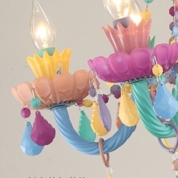 European Colorful Crystal Chandelier Macaron Κρεμαστό φως