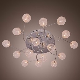 G4 Iron Flush Mount Light με σκιές αλουμινίου