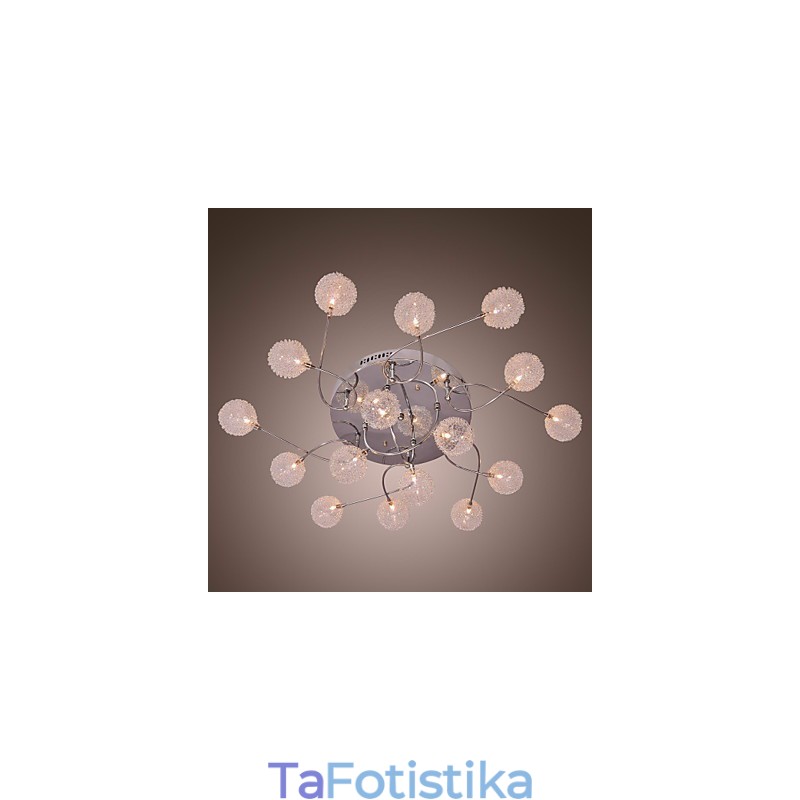 G4 Iron Flush Mount Light με σκιές αλουμινίου