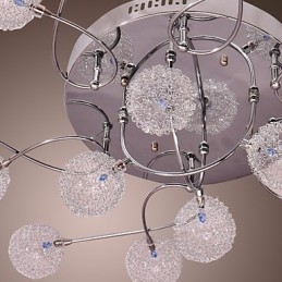 G4 Iron Flush Mount Light με σκιές αλουμινίου