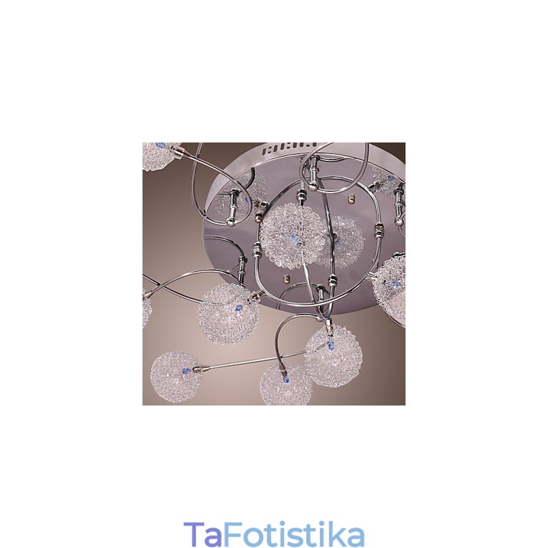 G4 Iron Flush Mount Light με σκιές αλουμινίου