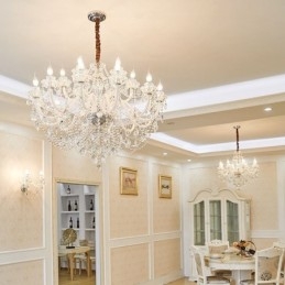 Πολυτελές Κρυστάλλινος Πολυέλαιος Ευρωπαϊκό Κομψό Κρεμαστό Φωτιστικό