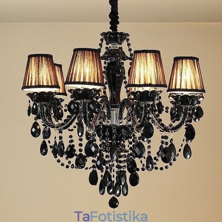 Luxury Crystal Chandelier European Black 10 Lights Luxury Crystal Chandelier European Black 10 Lights